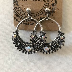 Silvertone earrings